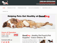 Tablet Screenshot of gooddog-us.com